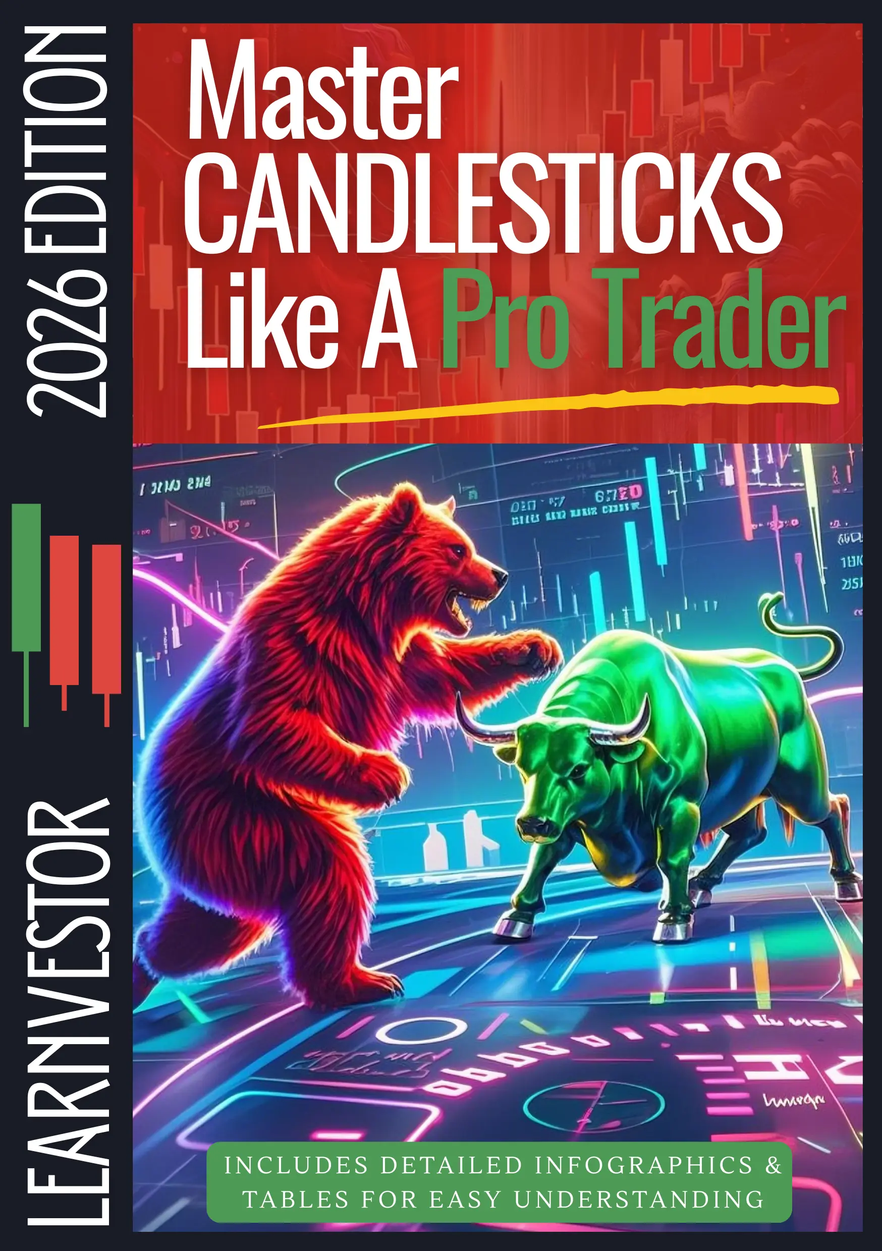 Cover of Master Candlesticks Like A Pro Trader, 2026 edition